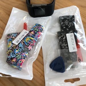 Two replacement watch bands for fit bit surge